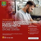 Podrška samozapošljavanju mladih i unapređenju poduzetništva na području općine Centar