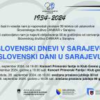 SLOVENSKI DANI U SARAJEVU 27. I 28. SEPTEMBAR 2024.
